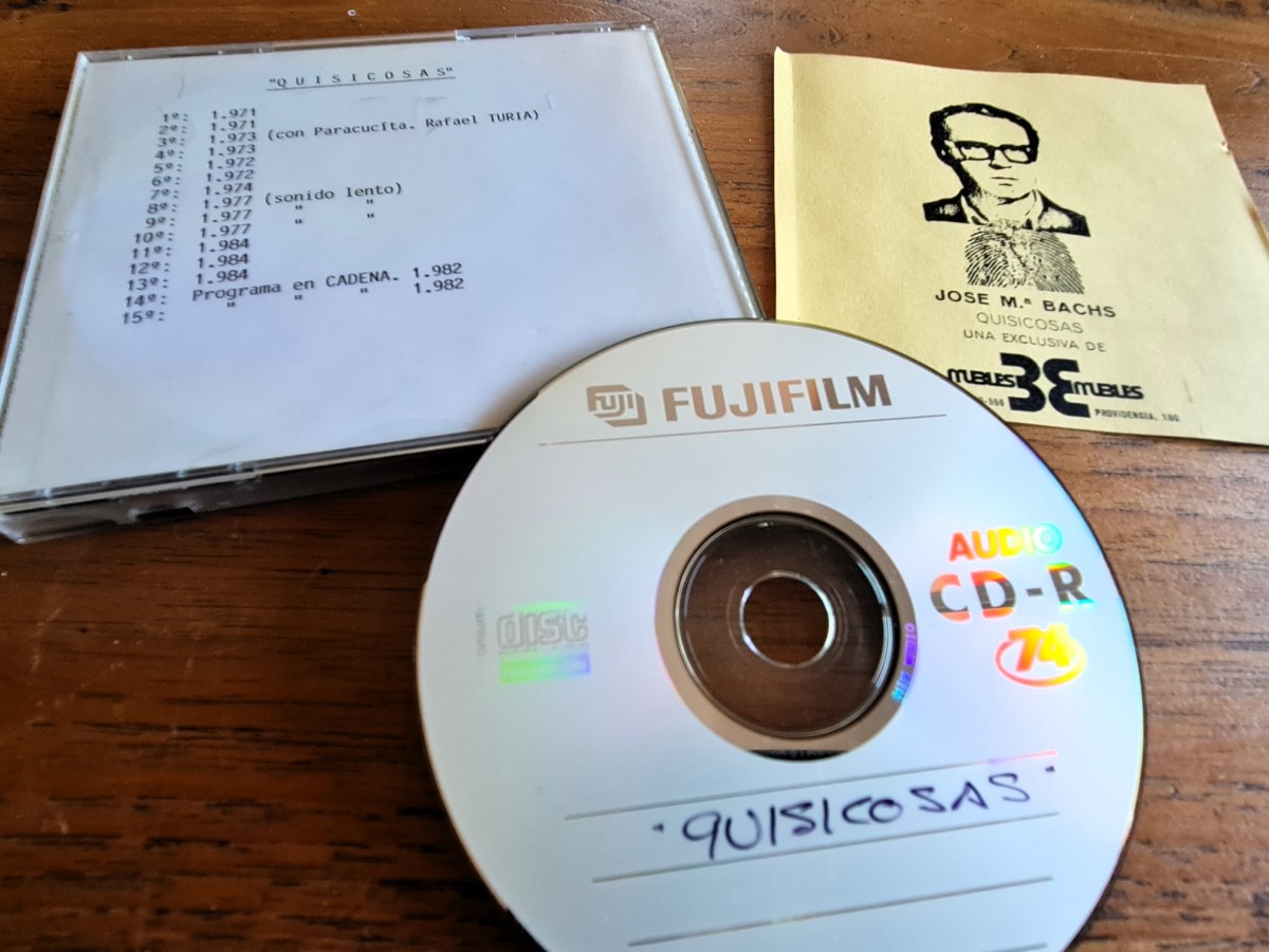 Quisicosas a Radiocadena Española amb Josep M. Bachs (i&nbsp;III)
